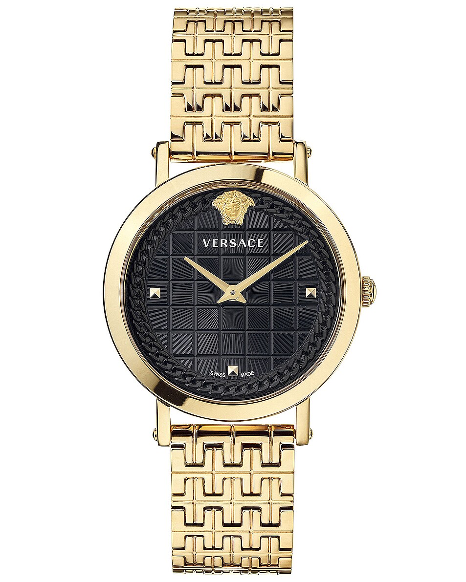 Image 1 of VERSACE Medusa Chain 37mm Watch in Yellow Gold