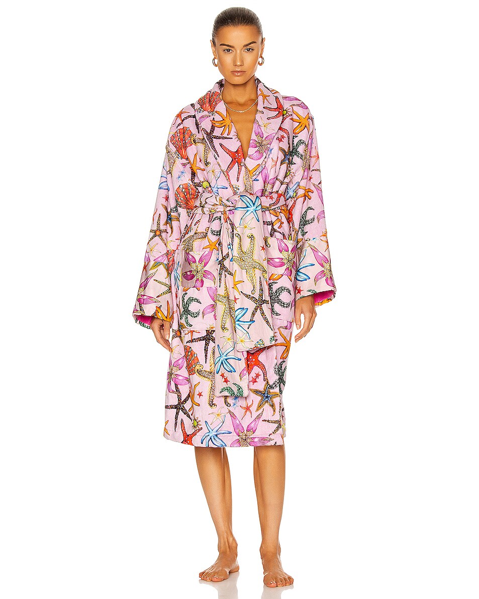 versace multicolor bathrobe