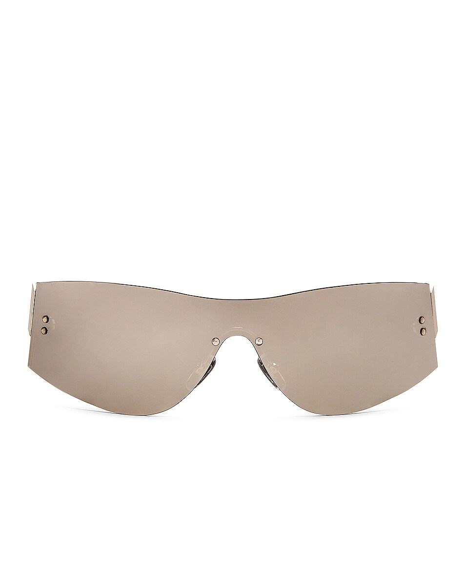 Image 1 of VERSACE Greca Signature Runway Sunglasses in Mirror Silver