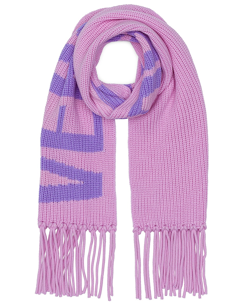 Image 1 of VERSACE Logo Scarf in Candy