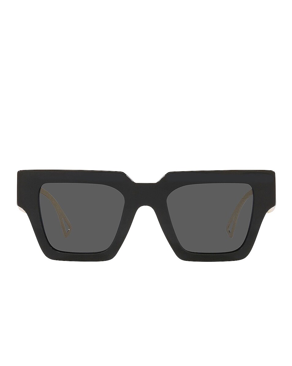 Image 1 of VERSACE Oversized Square Sunglasses in Black