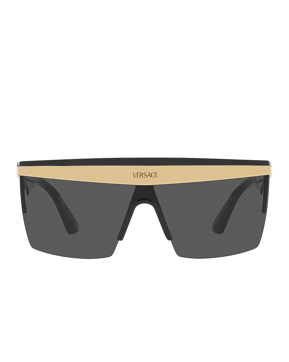 Image 1 of VERSACE Oversized Sunglasses in Black