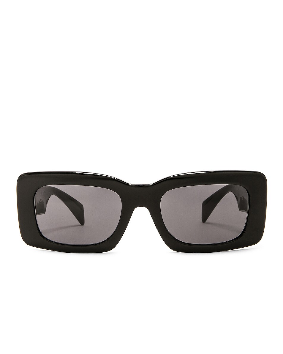 Image 1 of VERSACE Rectangular Sunglasses in Black
