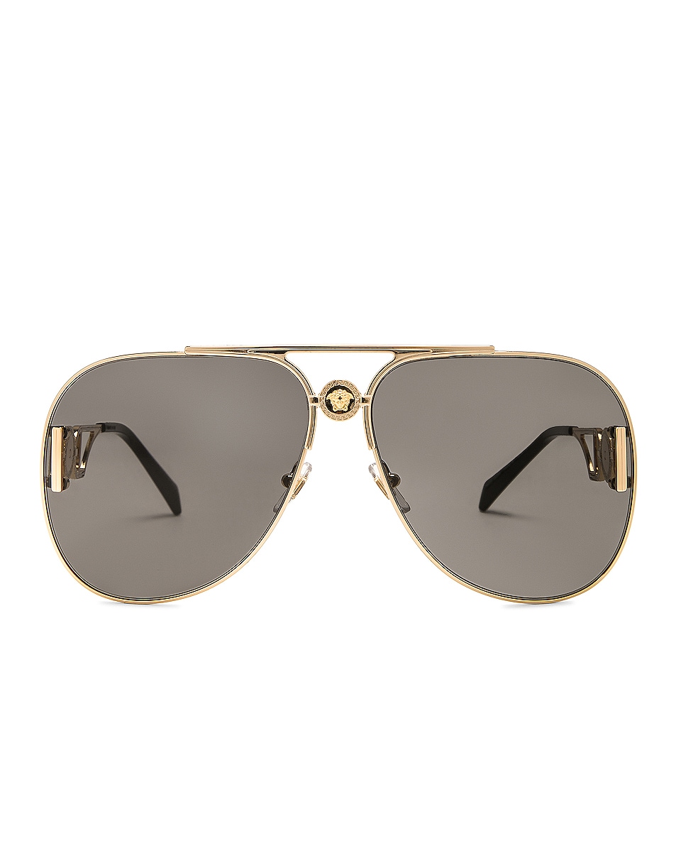 Image 1 of VERSACE Aviator Sunglasses in Gold