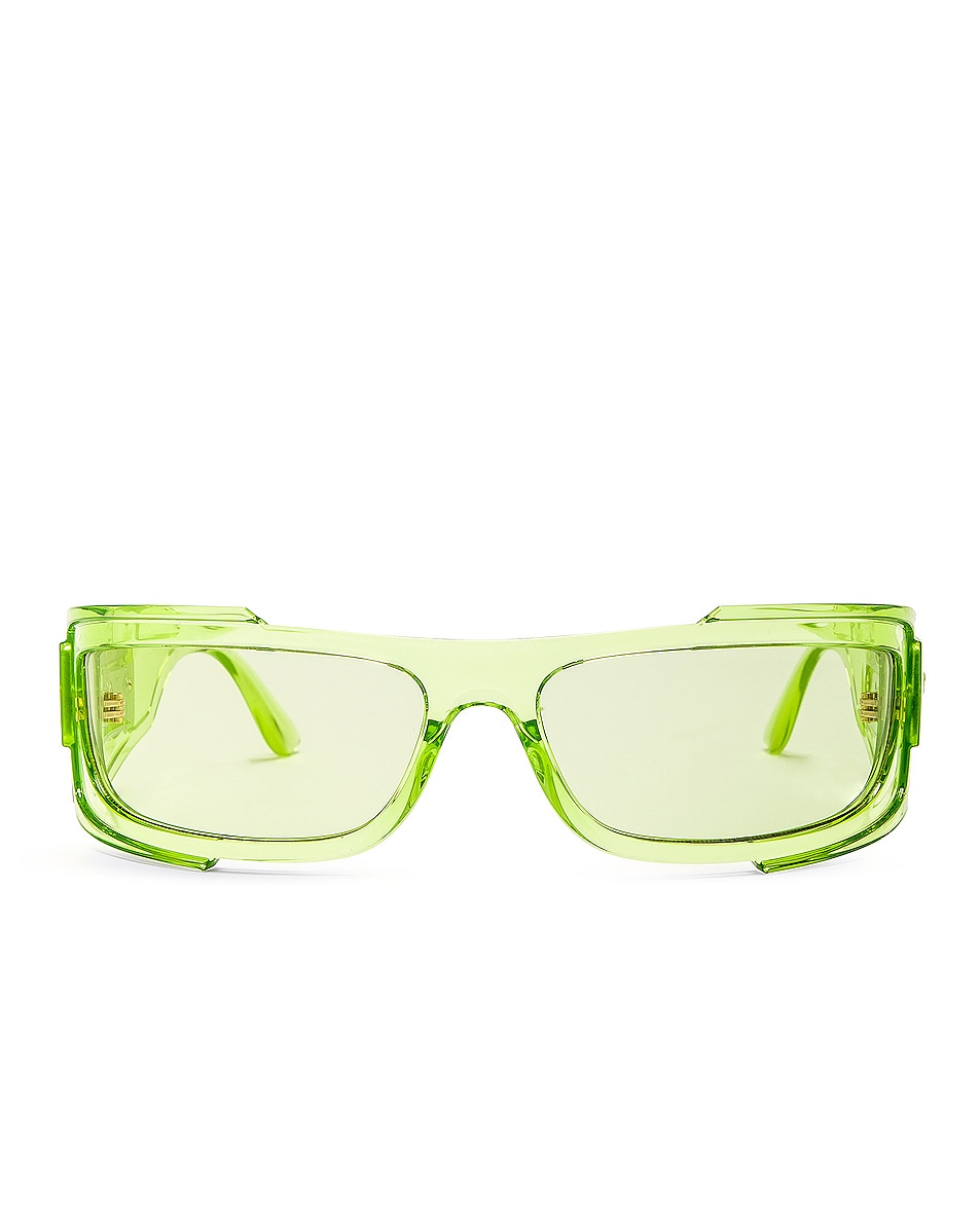 Image 1 of VERSACE Rectangular Sunglasses in Green