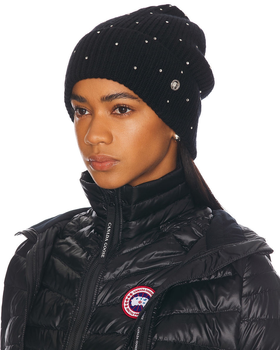 Image 2 of VERSACE Crystal Beanie in Black