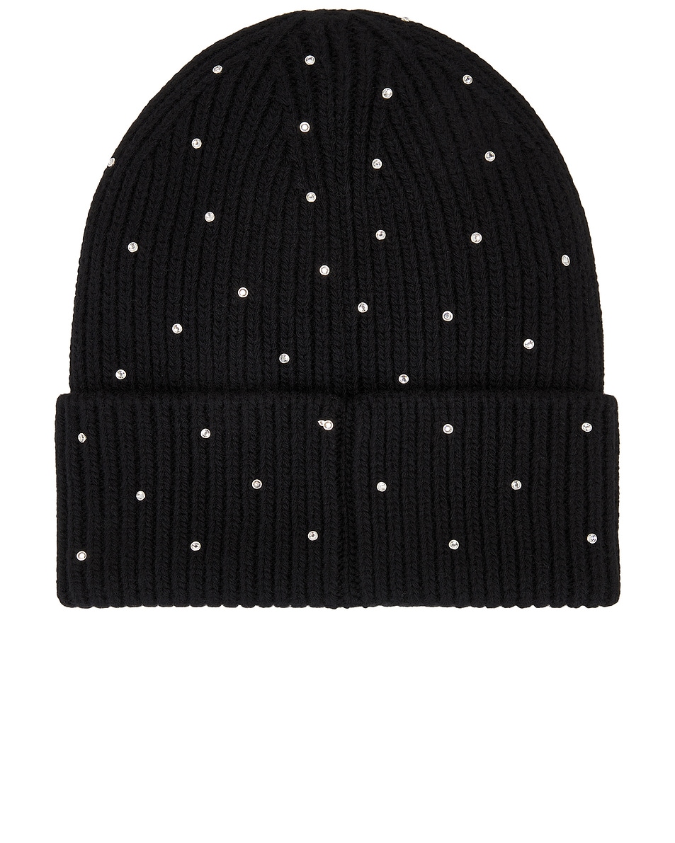 Image 3 of VERSACE Crystal Beanie in Black