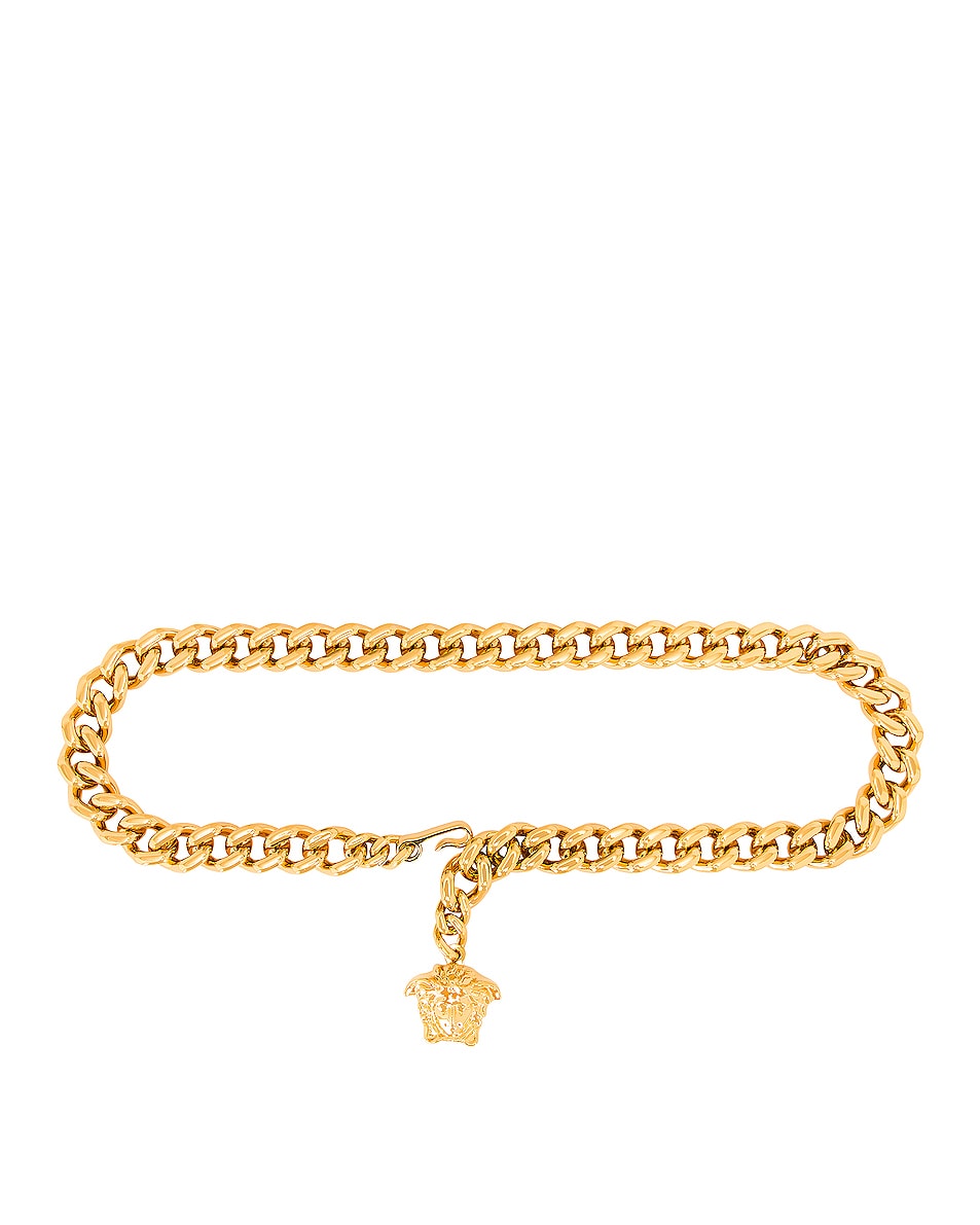 Image 1 of VERSACE Medusa Chain Belt in Oro