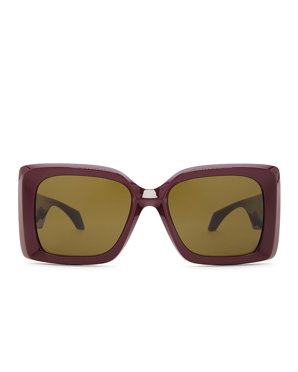 Image 1 of VERSACE Square Sunglasses in Dark Ruby