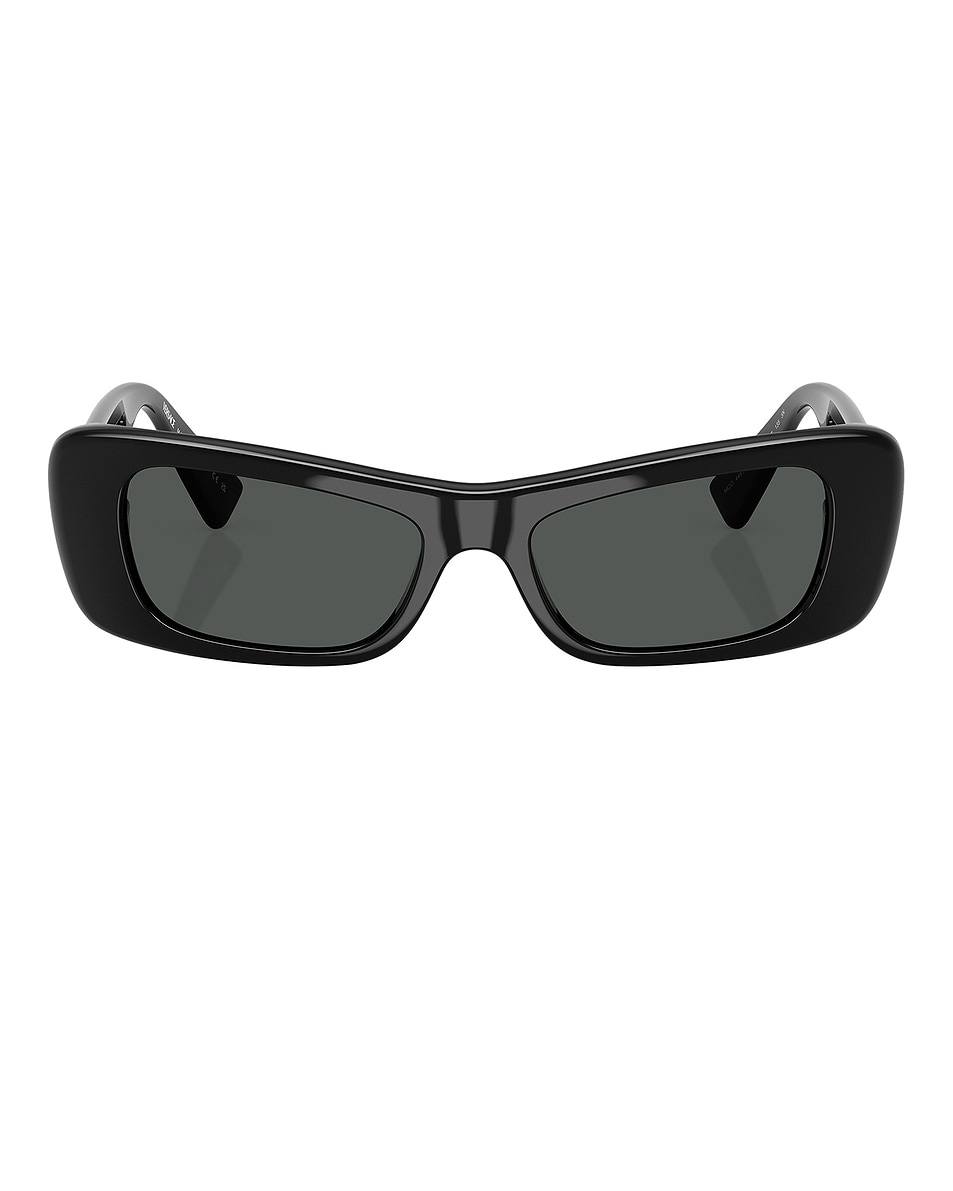 Image 1 of VERSACE Rectangular Sunglasses in Black