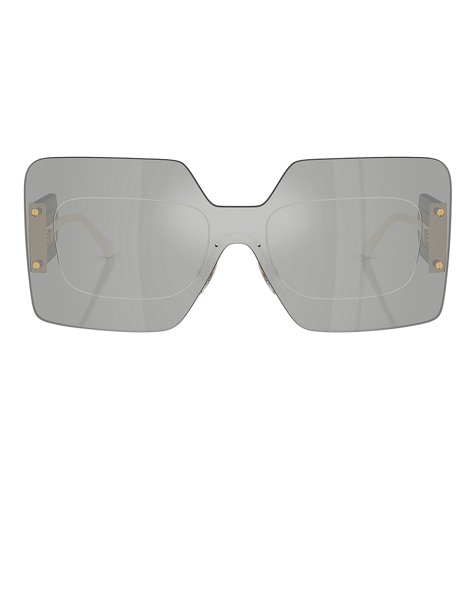 Image 1 of VERSACE Oversized Square Sunglasses in Mirror Silver