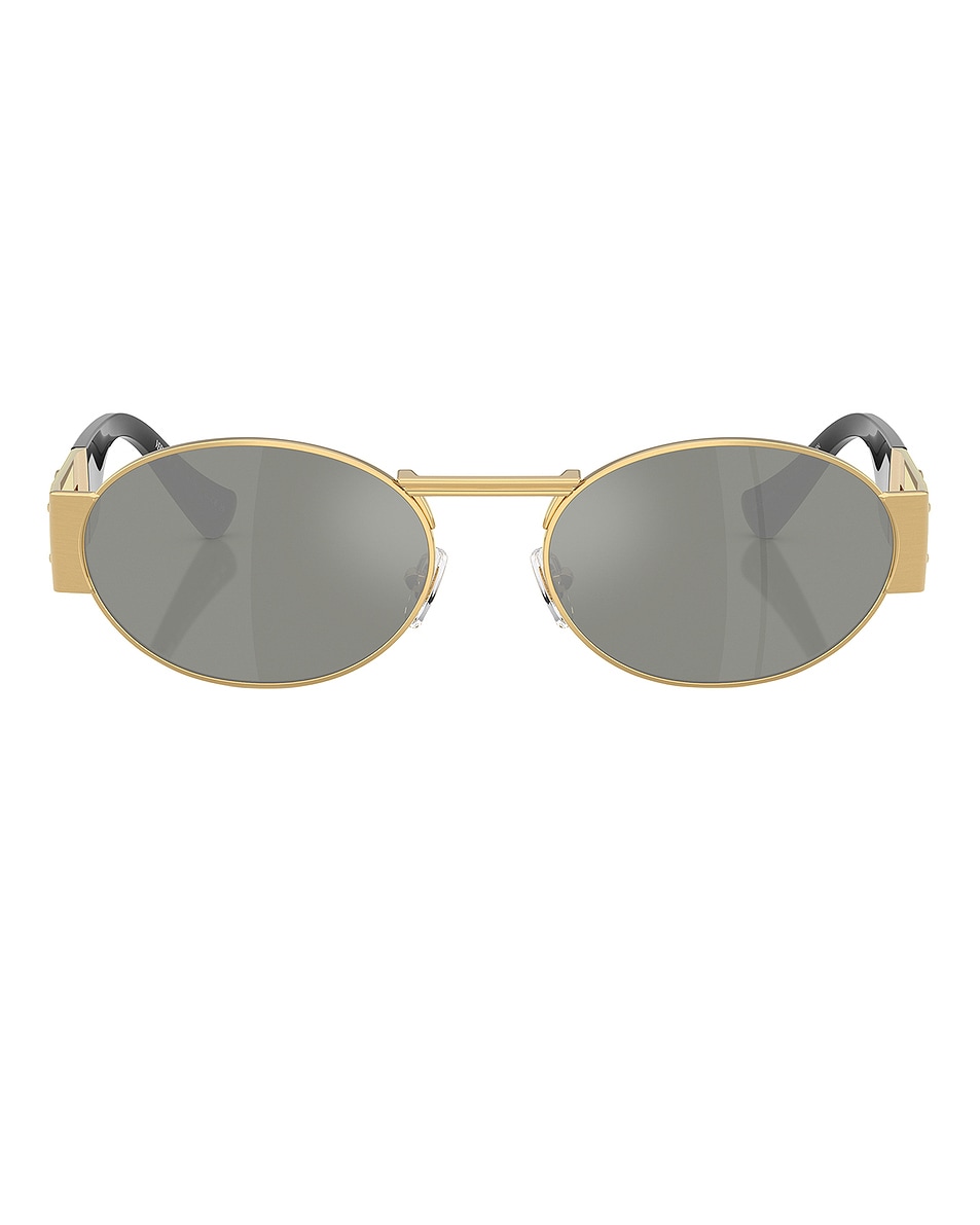 Image 1 of VERSACE Oval Sunglasses in Gold