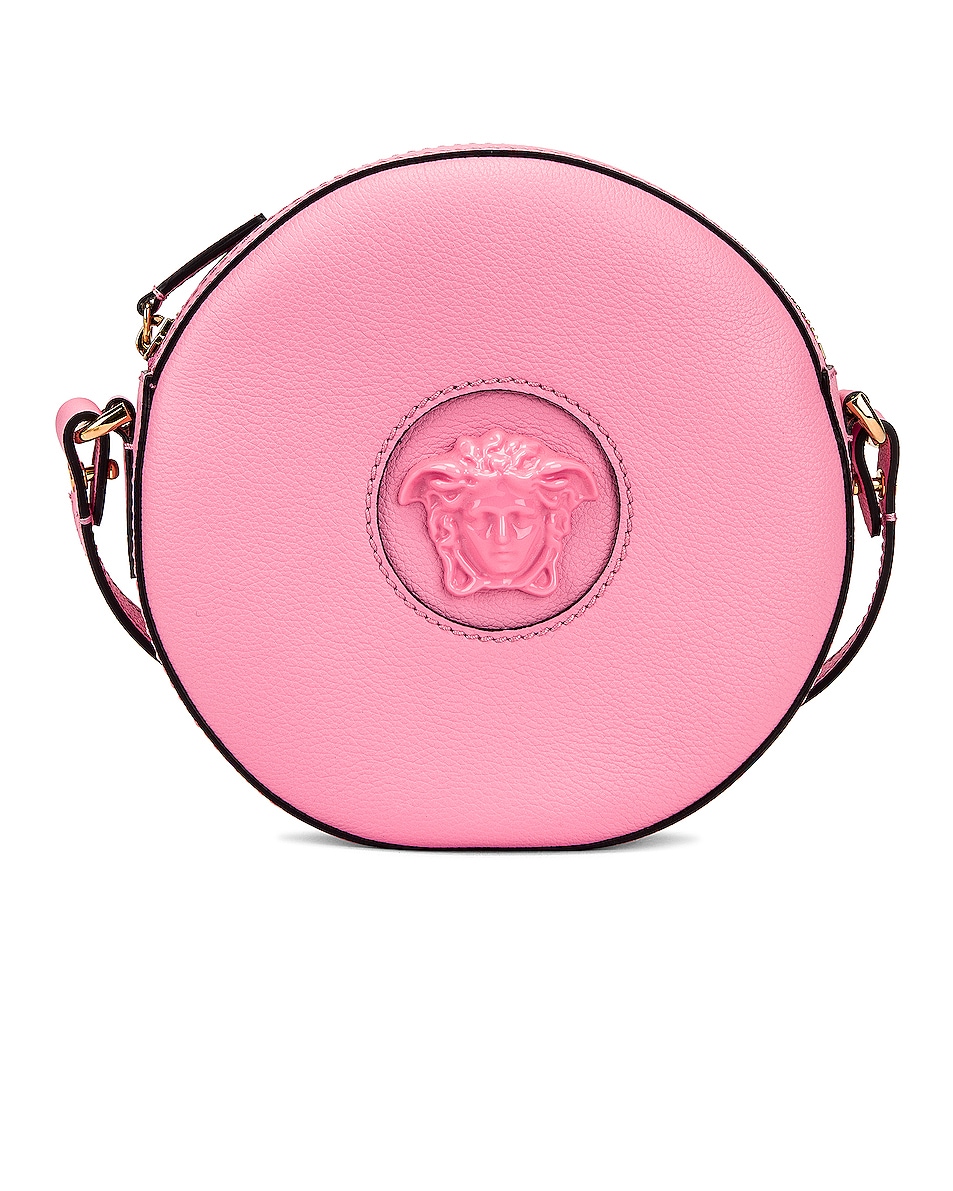 Image 1 of VERSACE Medusa Round Shoulder Bag in Baby Pink & Oro