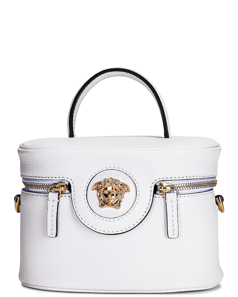 Image 1 of VERSACE La Medusa Vanity Bag in Bianco Ottico & Oro