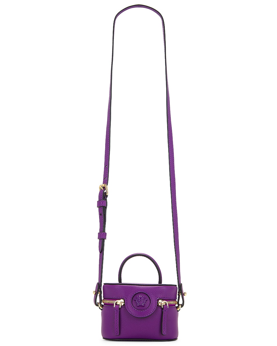 Image 1 of VERSACE Vanity Bag in True Purple & Oro