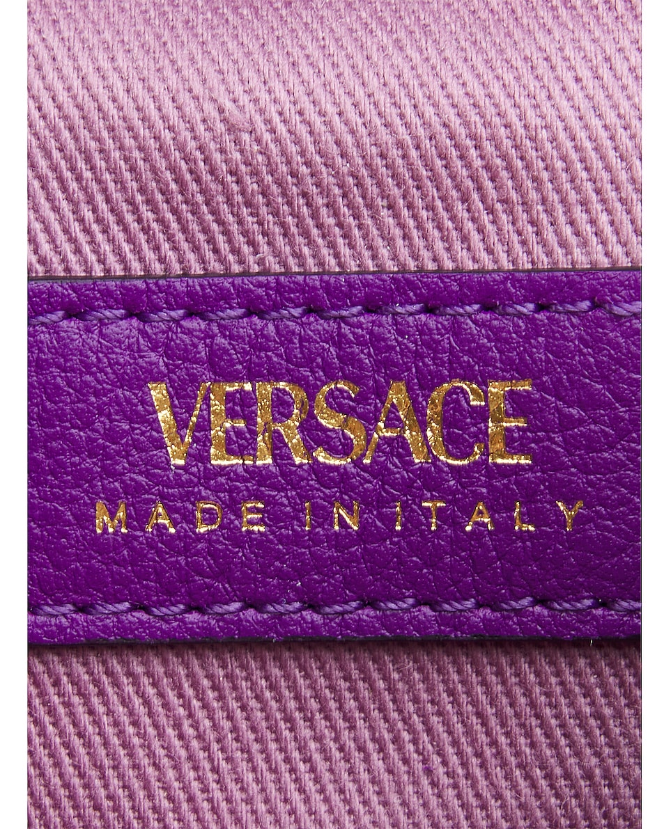 VERSACE Vanity Bag in True Purple & Oro FWRD