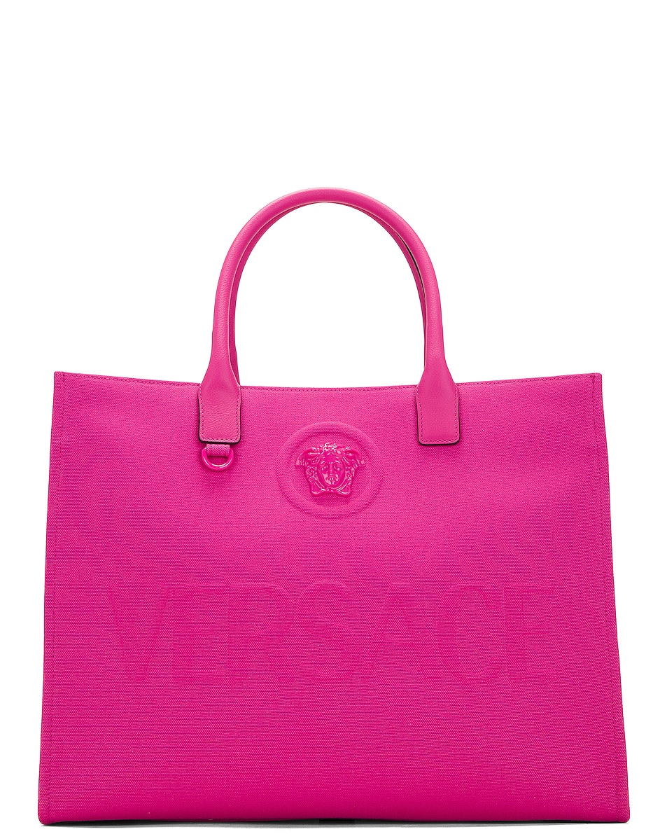 Image 1 of VERSACE Frequenza Tote Bag in Fuchsia