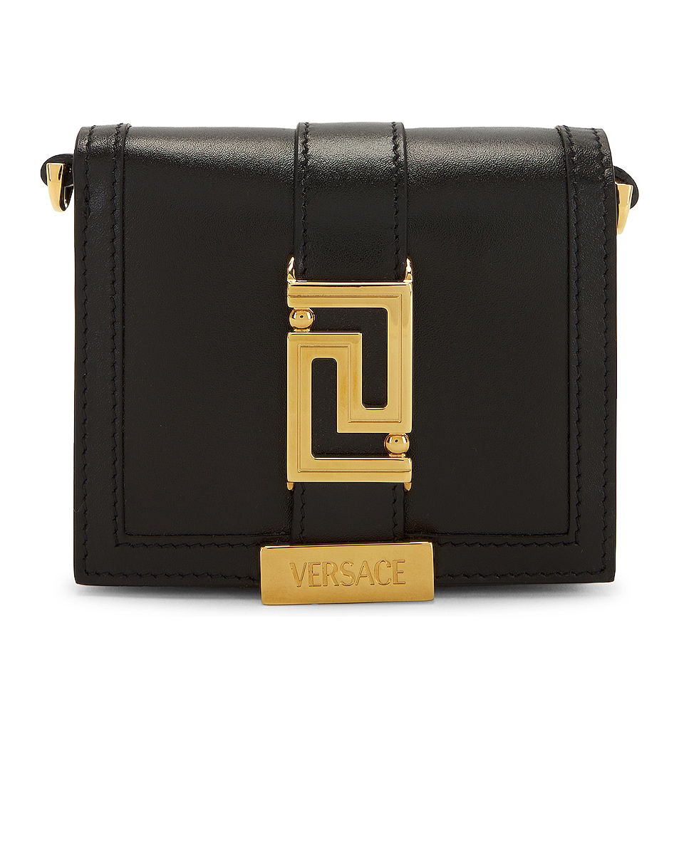 Image 1 of VERSACE Chain Wallet in Nero & Oro