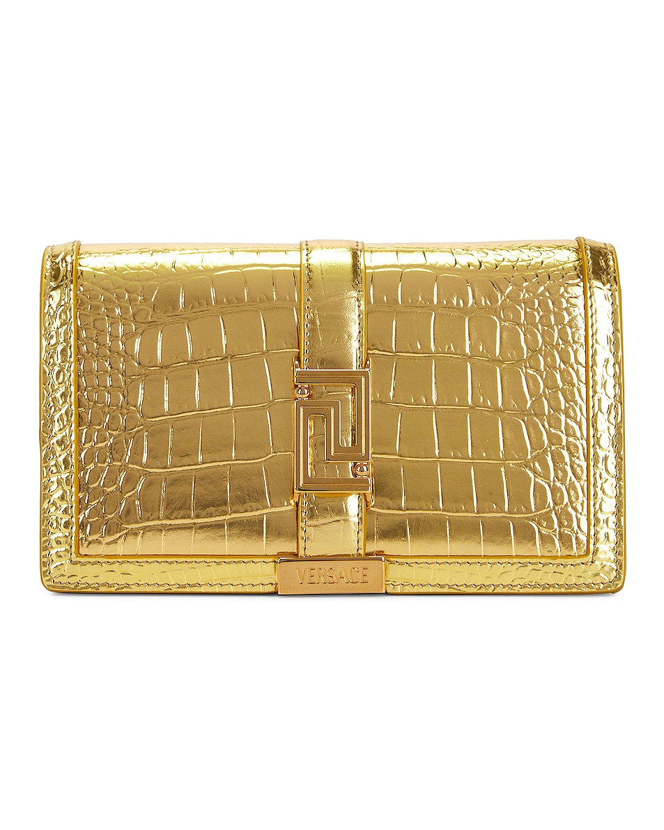Image 1 of VERSACE Wallet On Chain Bag in Gold