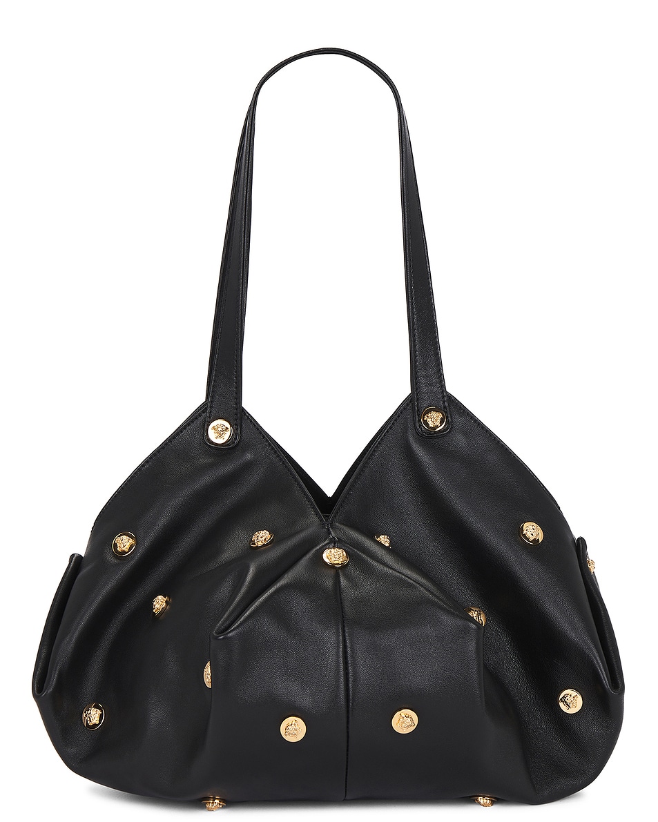 Image 1 of VERSACE Shoulder Bag in Black & Versace Gold