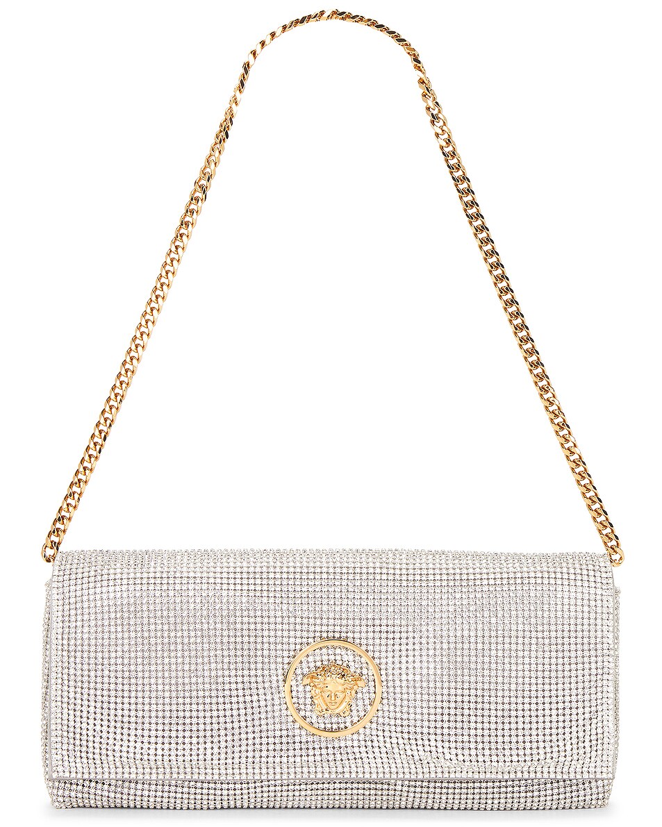 Image 1 of VERSACE Clutch Chain Bag in Crystal & Versace Gold