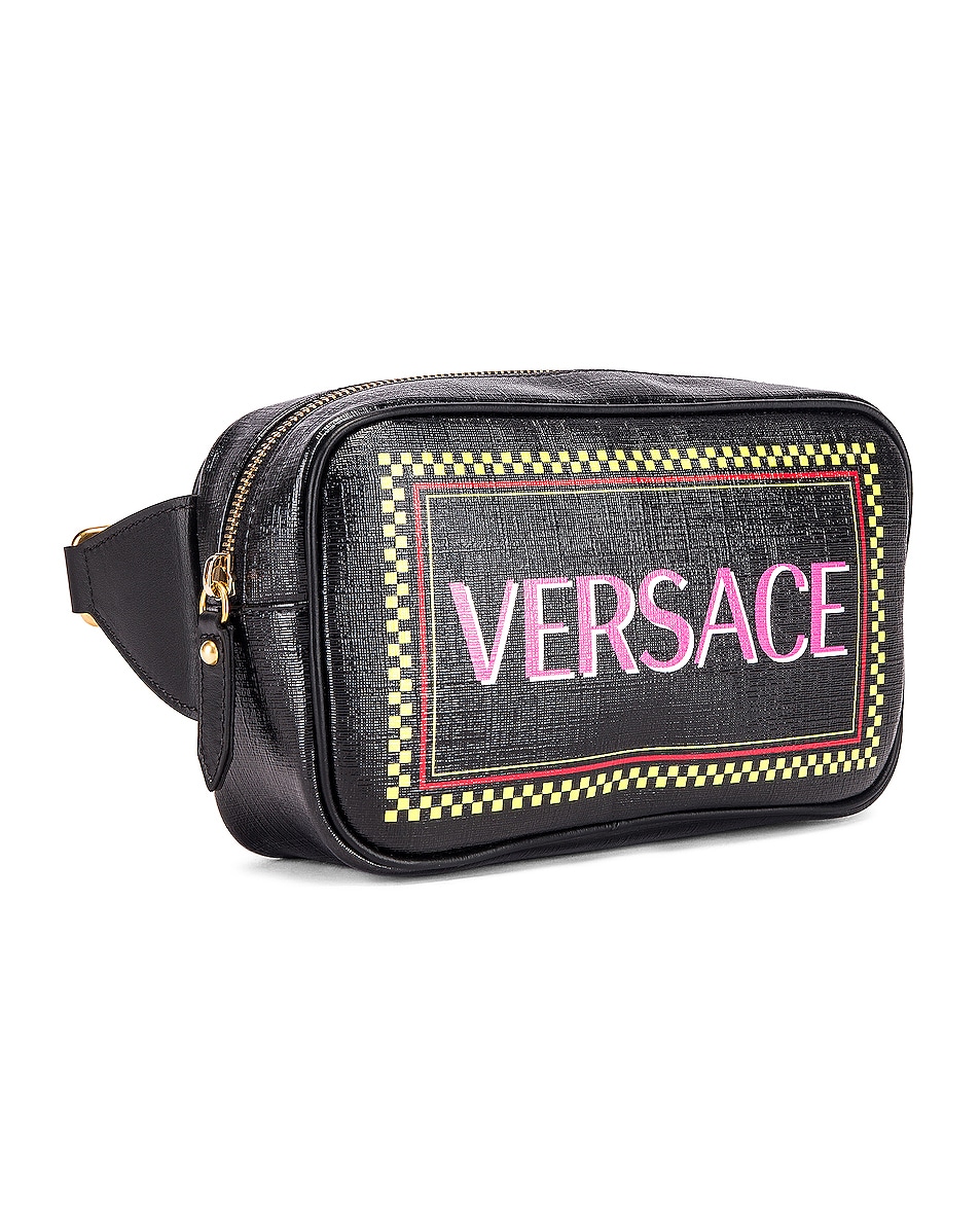 VERSACE Vintage Logo Bum Bag in Black Multicolor | FWRD