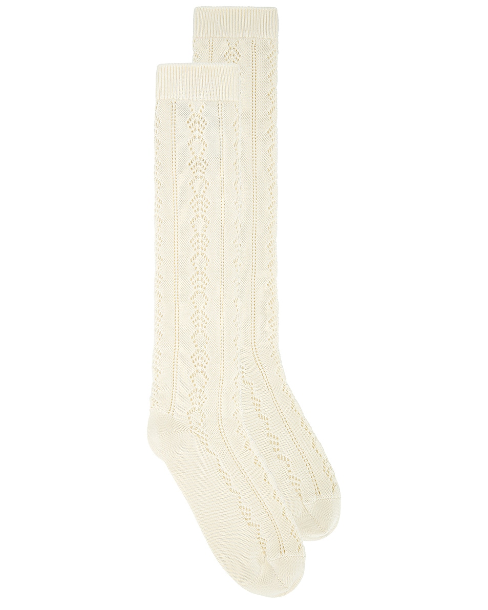 Image 1 of Valentino Calze Socks in Burro