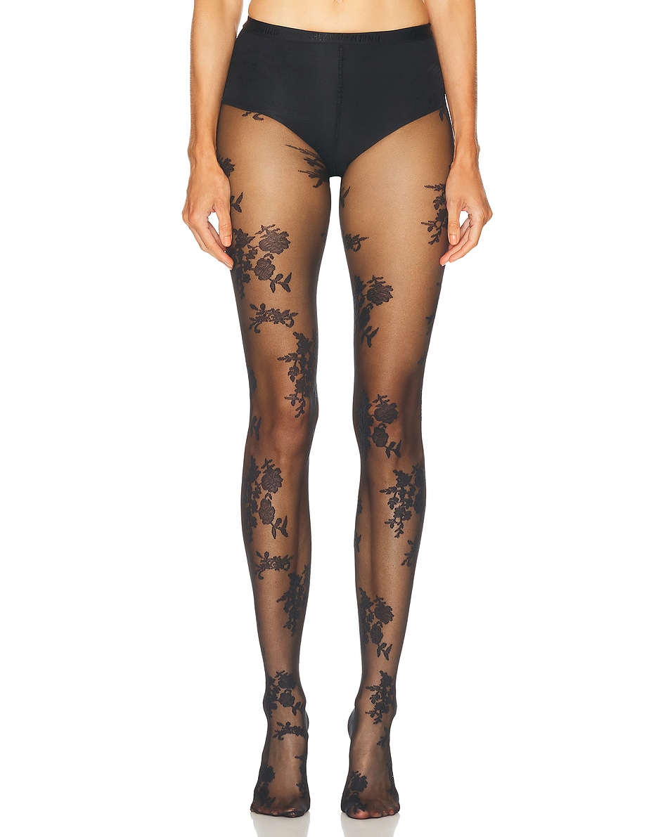 Image 1 of Valentino Lycra Tights in Nero