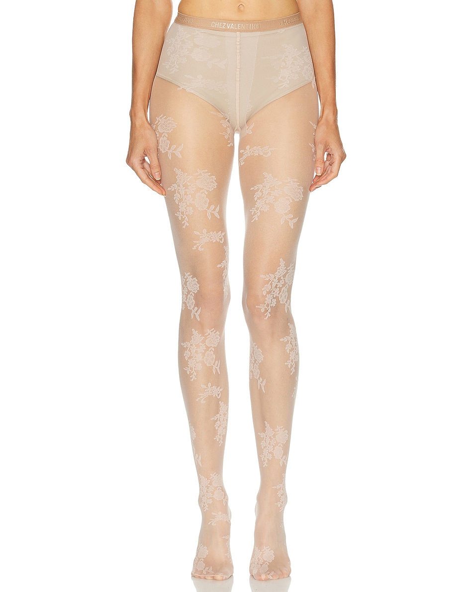 Image 1 of Valentino Lycra Tights in Betulla
