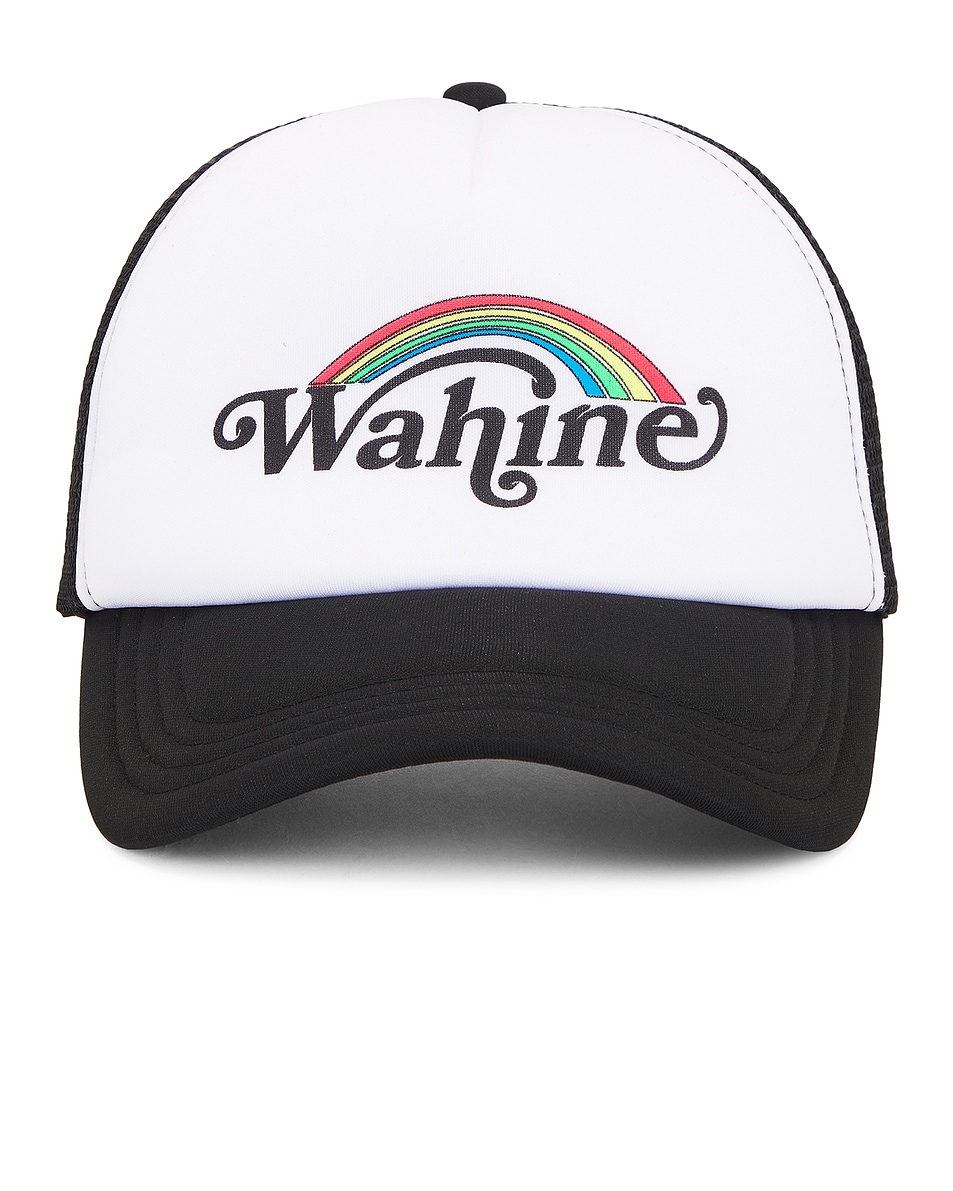 Image 1 of Wahine Trucker Hat in Black