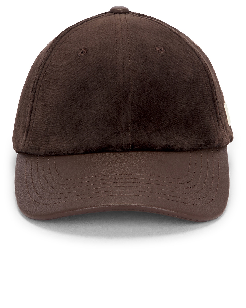 Image 1 of Wales Bonner Morning Cap in Dark Brown
