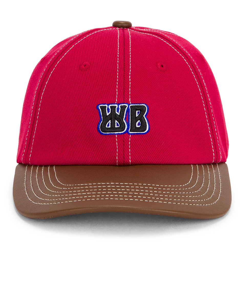 Image 1 of Wales Bonner Original Cap in Red & Brown