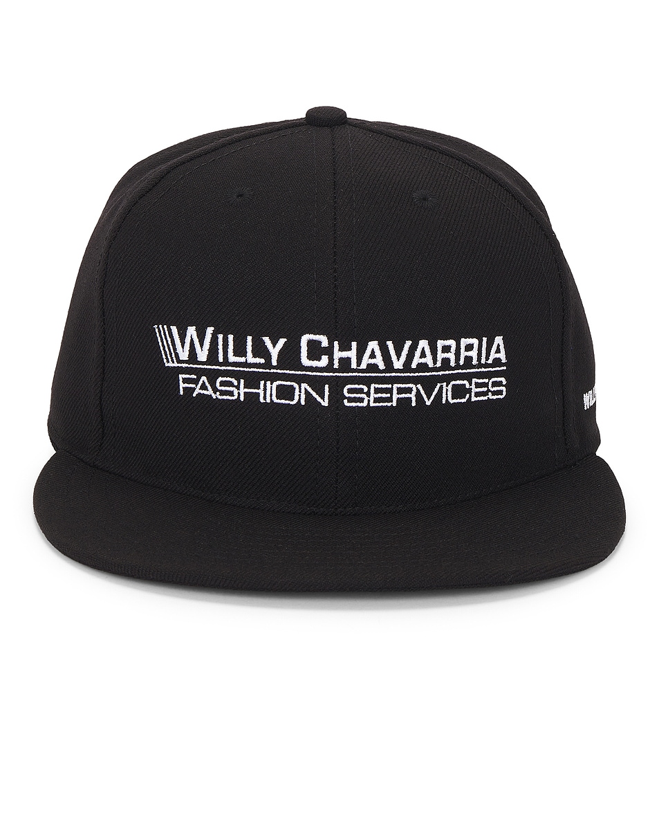 Image 1 of Willy Chavarria Fashion Services Cap in Black