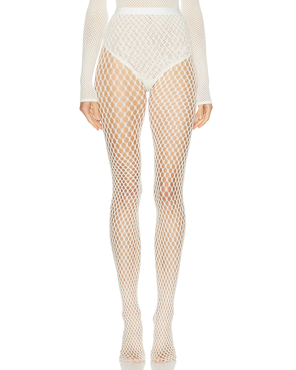 Image 1 of WARDROBE.NYC X Rosie Huntington-Whiteley Web Tight in Ivory