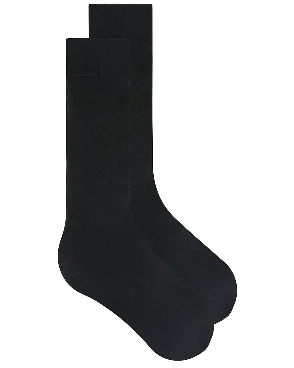 Image 1 of Wolford Satin Touch 20 Knee High Socks in Black