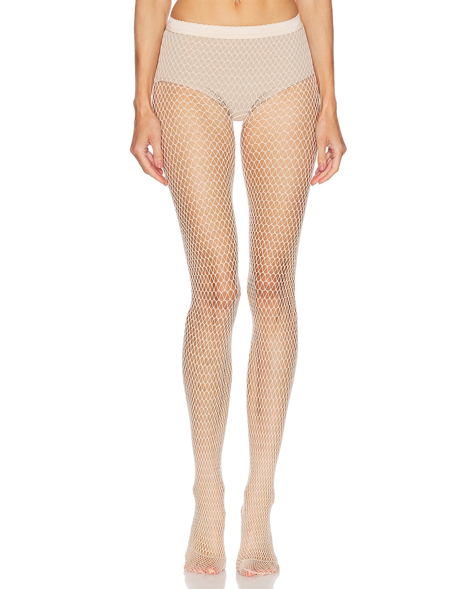 Image 1 of Wolford Net Tights in Pink Salt