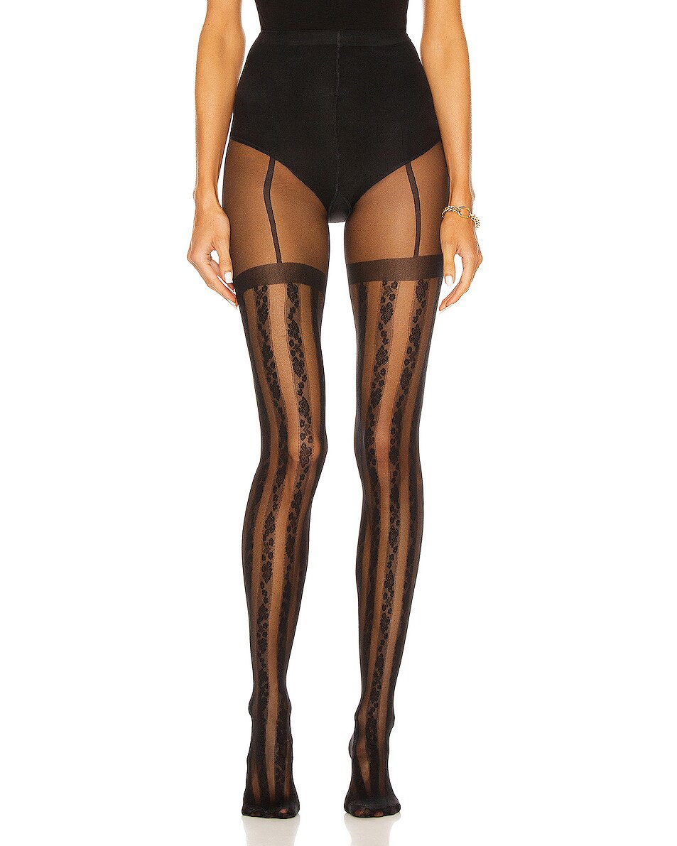 Image 1 of Wolford Ruth Tights in Black