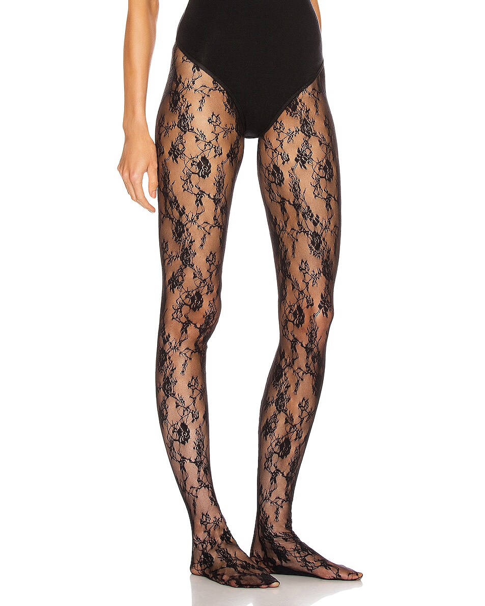 Wolford Katharina Tights in Black FWRD