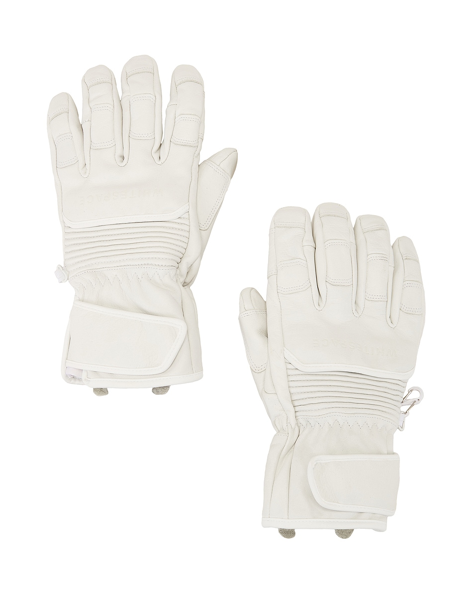 Image 1 of Whitespace Leather Riding Gloves in Warm White