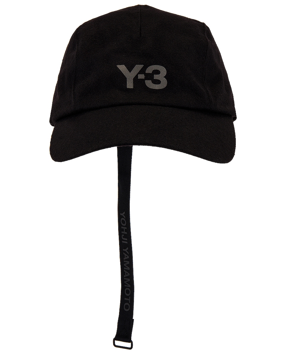 Image 1 of Y-3 Yohji Yamamoto Y-3 CH1 Wool Cap in Black