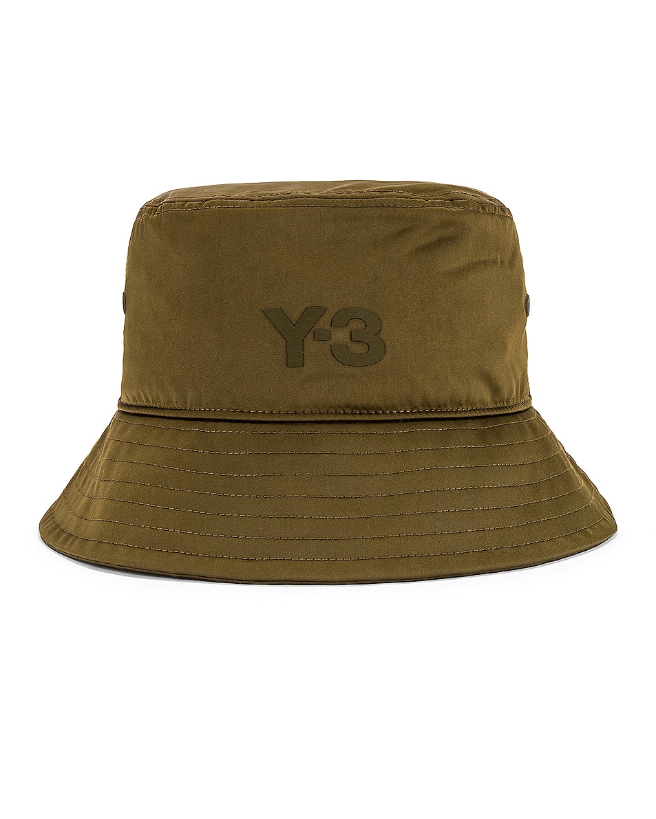 Image 1 of Y-3 Yohji Yamamoto Bucket Hat in Khaki