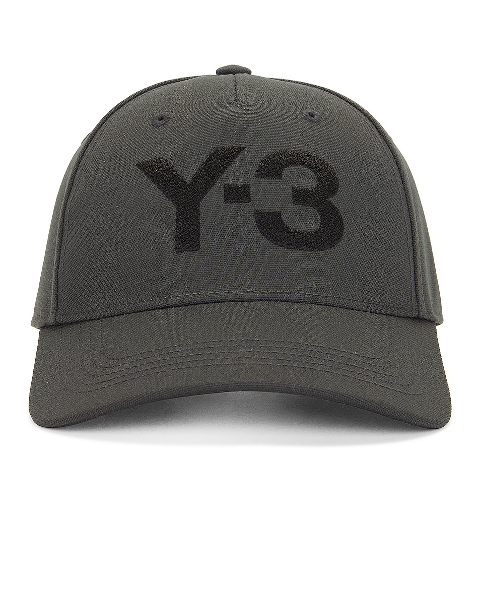 Image 1 of Y-3 Yohji Yamamoto Y-3 Logo Cap in Solid Grey