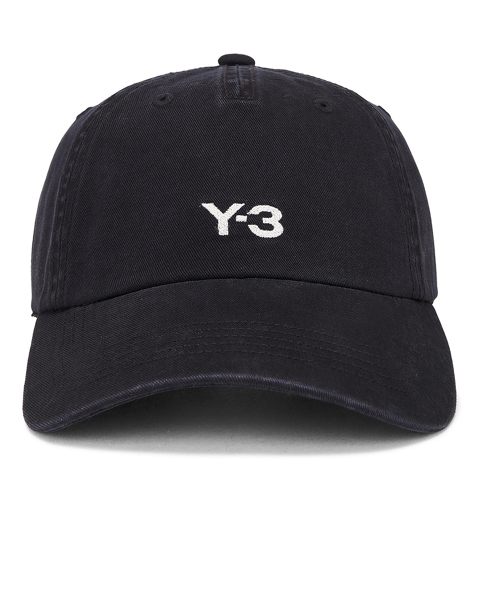 Image 1 of Y-3 Yohji Yamamoto Dad Cap in Black