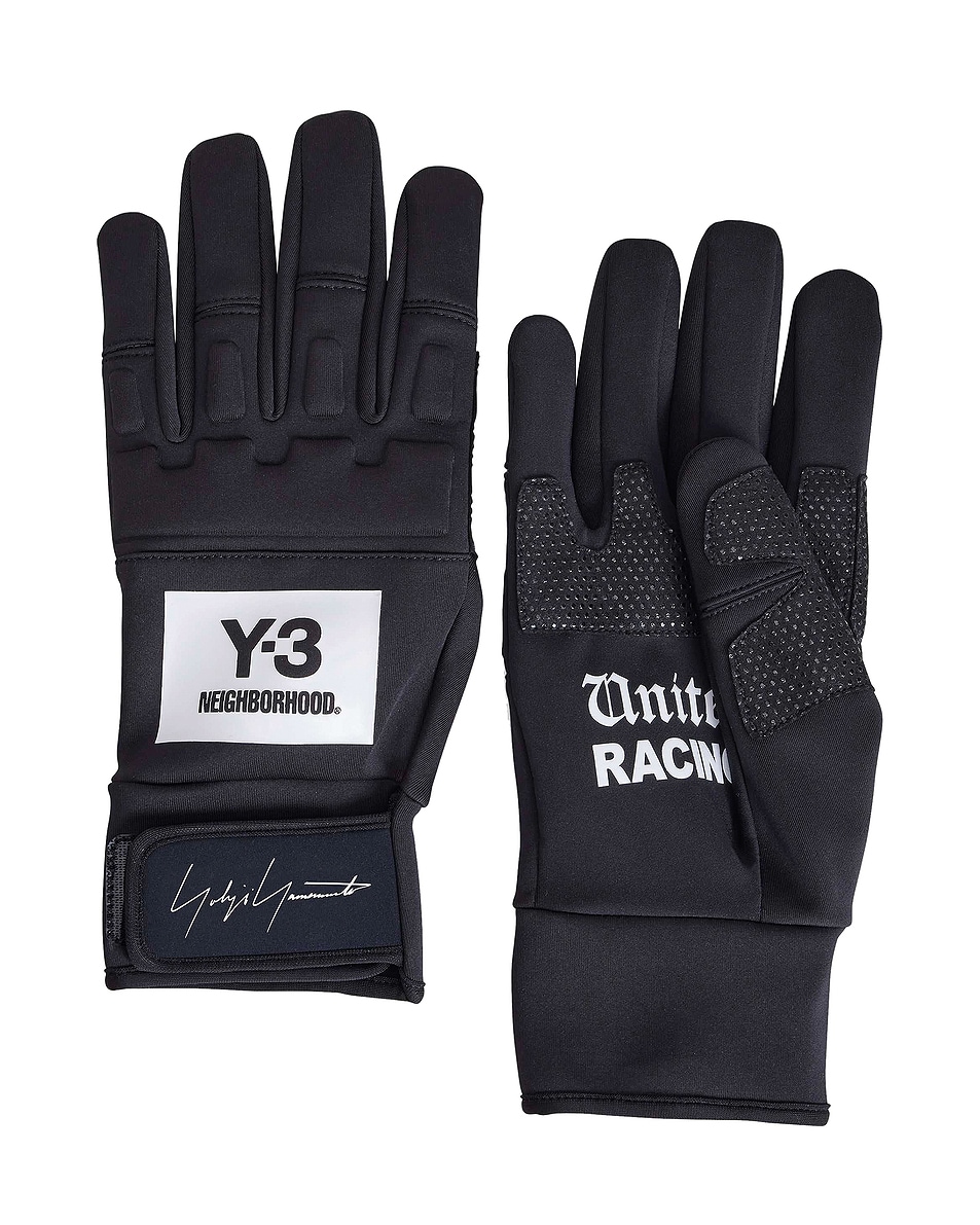 Image 1 of Y-3 Yohji Yamamoto x NBHD Gloves in Black