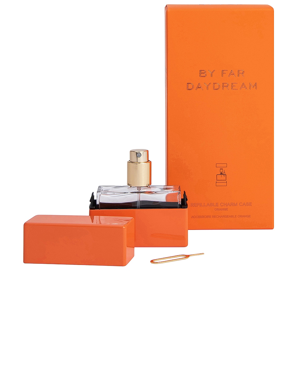 Image 1 of BY FAR Daydream Refillable Charm Case in Orange