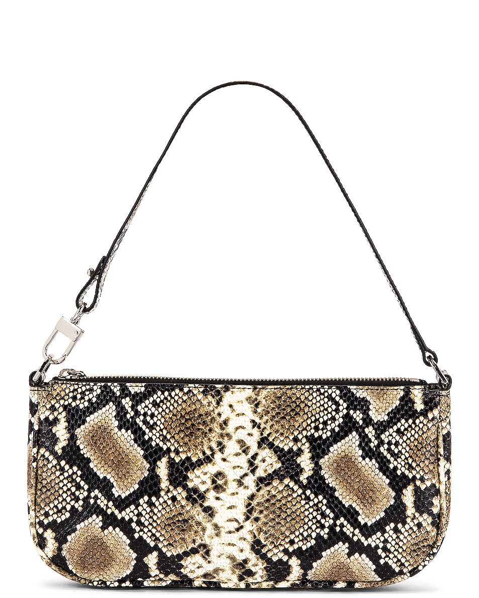 Image 1 of BY FAR Rachel Leather Bag in Snake Print