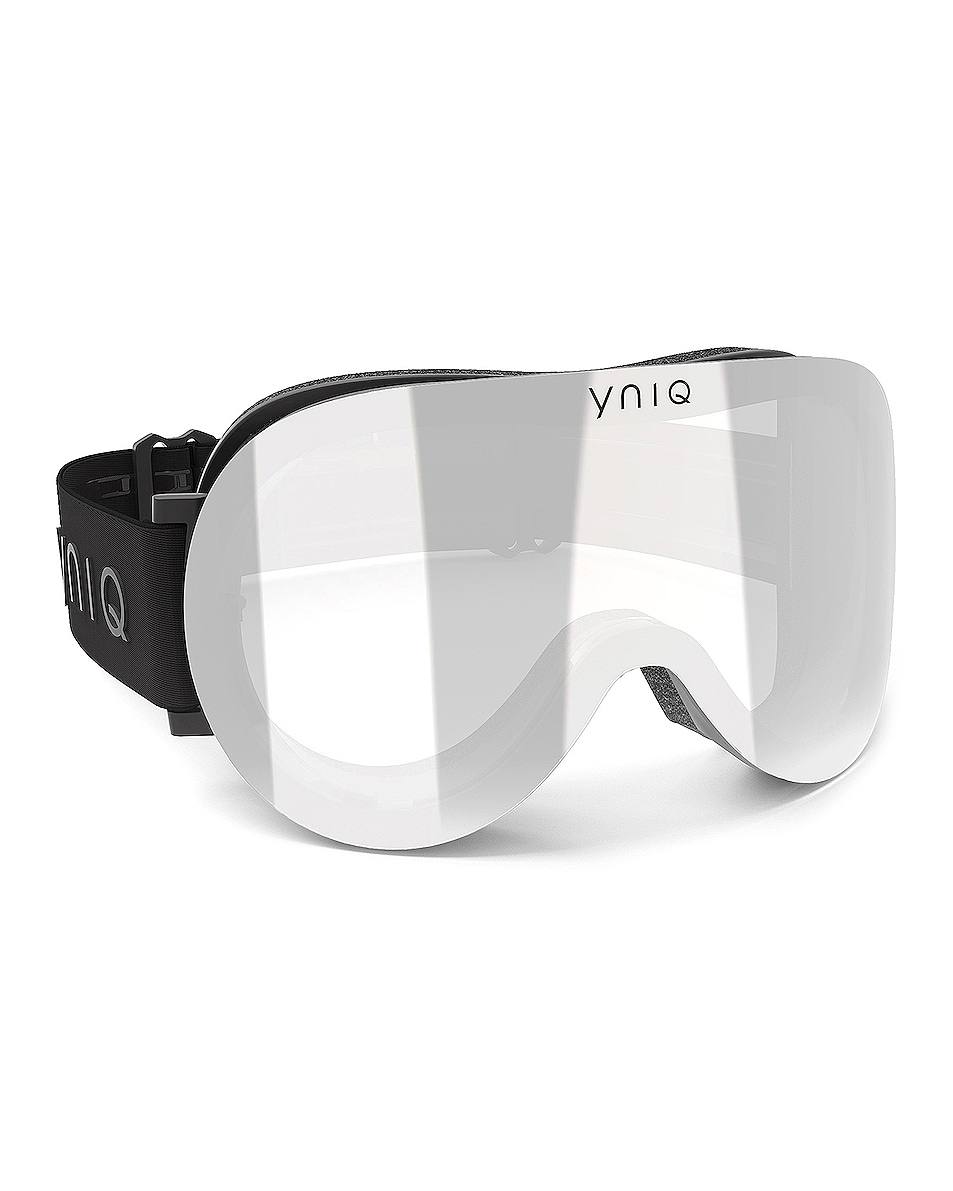 Image 1 of YNIQ Eyewear Black Star Goggle in Black & Silver Mirror