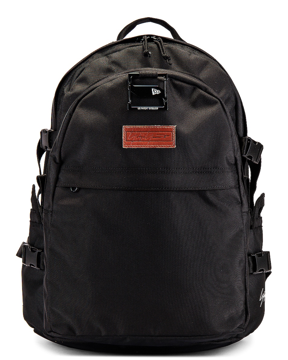 Image 1 of Yohji Yamamoto Logo Carrier Backpack in Black