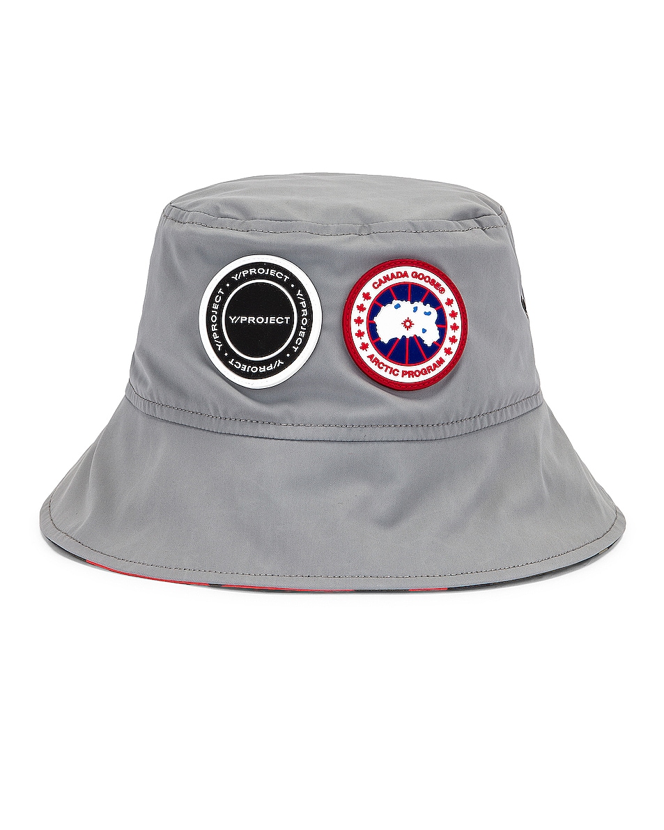 Y/Project x Canada Goose Bucket Hat in Boulder Grey & Fire Bud Camo | FWRD