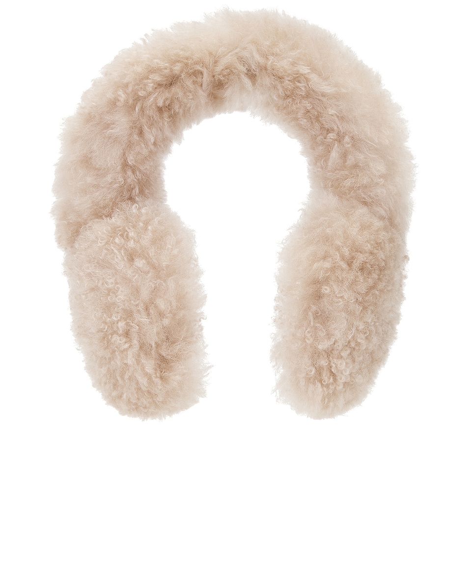 Image 1 of Yves Salomon Cashmere Earmuffs in Ficelle